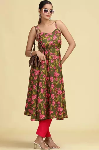 Women floral printed floral kurta