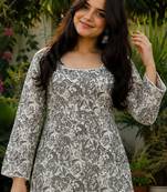 Women floral printed floral kurta