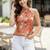 Women floral printed halter neck floral handloom kurta