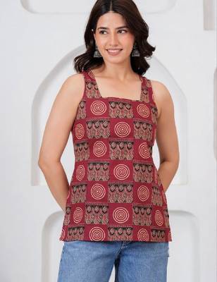 Women ethnic motifs printed indie prints kurta 2