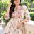 Women floral printed thread work floral kurta