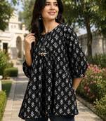 Women ethnic motifs printed kurta