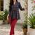 Women ethnic motifs printed thread work indie prints kurta