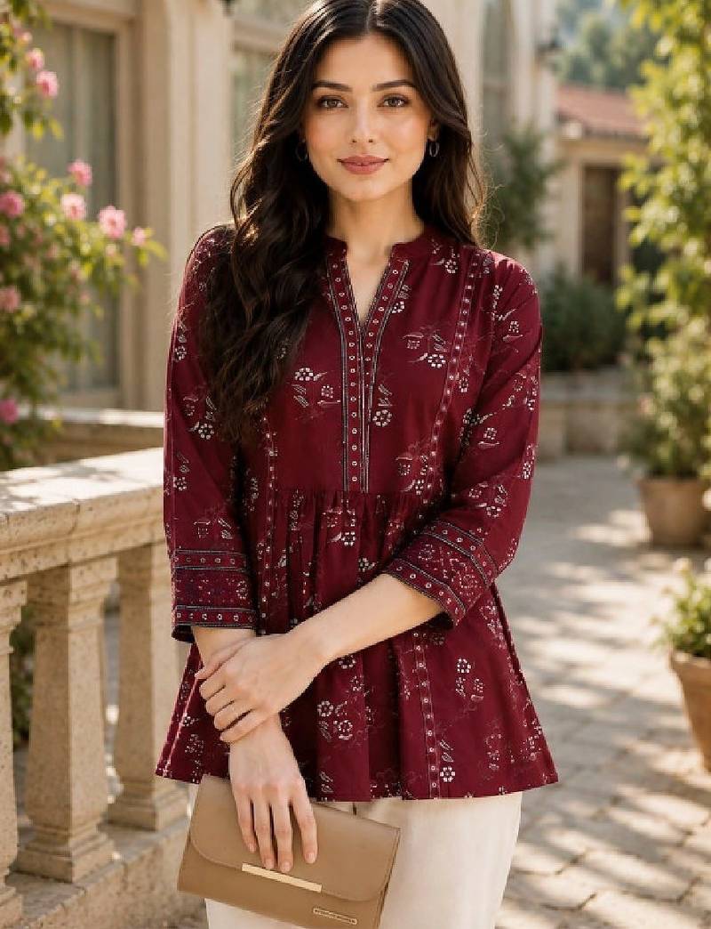 Women ethnic motifs printed kurta
