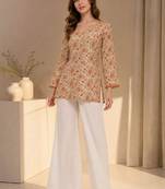 Women ethnic motifs printed kurta