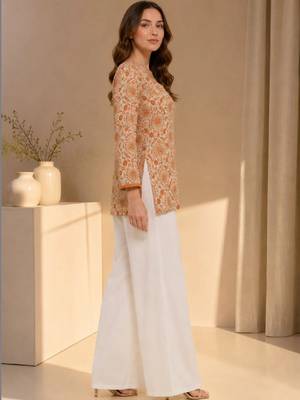 Women ethnic motifs printed kurta 2
