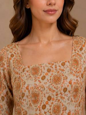 Women ethnic motifs printed kurta 4