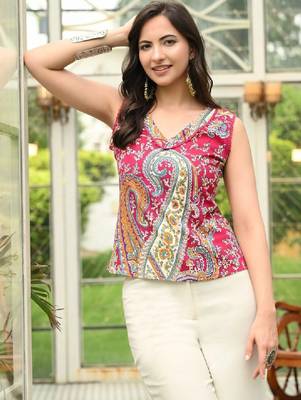 Women paisley printed kurta 1