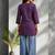 Women floral embroidered thread work floral kurta