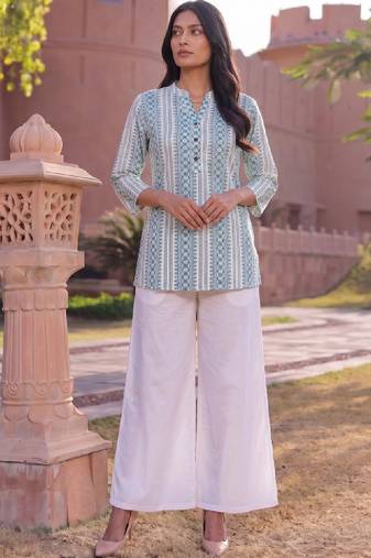 Women ethnic motifs printed indie prints kurta