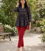 Women ethnic motifs printed indie prints kurta