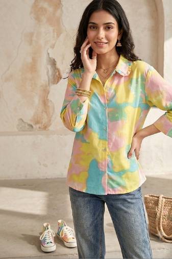 Women dyed kurta