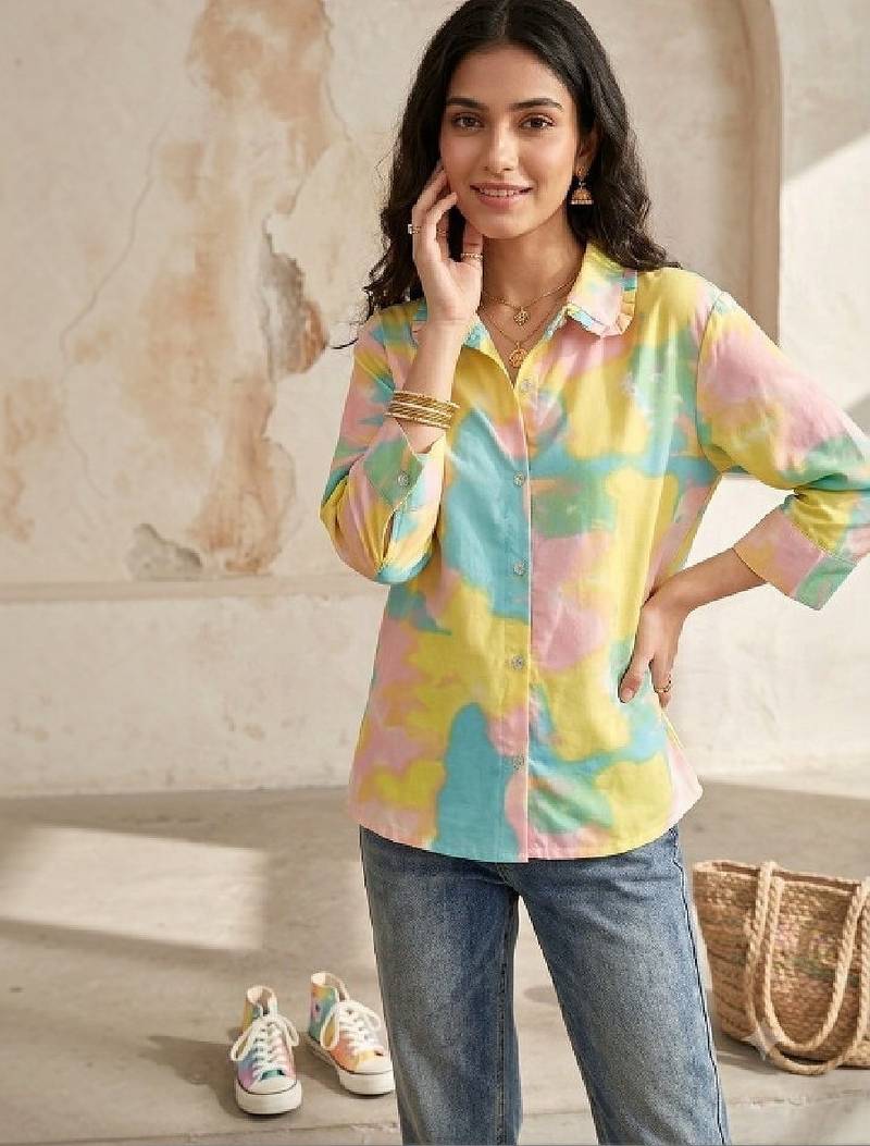 Women dyed kurta