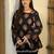 Women ethnic motifs printed flared sleeves indie prints kurta