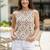 Women floral printed halter neck floral handloom kurta