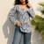 Women floral printed flared sleeves floral kurta