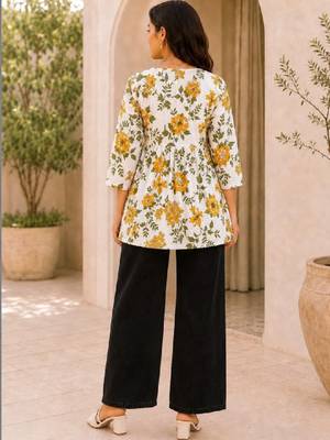 Women floral printed floral kurta 2