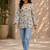Women ethnic motifs printed bell sleeves indie prints kurta