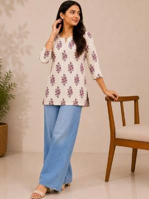 Women floral printed floral kurta 1
