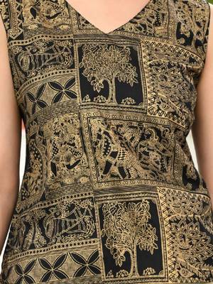 Women ethnic motifs printed indie prints kurta 4