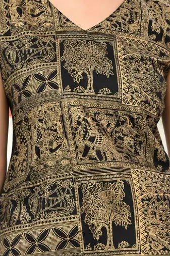 Women ethnic motifs printed indie prints kurta