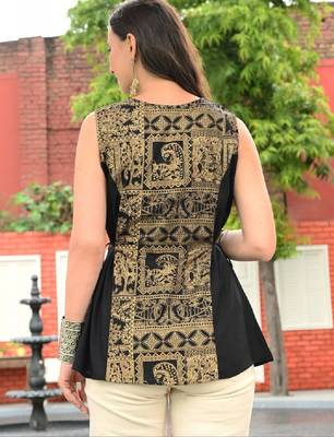 Women ethnic motifs printed indie prints kurta 2