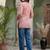 Women ethnic motifs embroidered thread work kurta