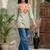Women embroidered thread work kurta