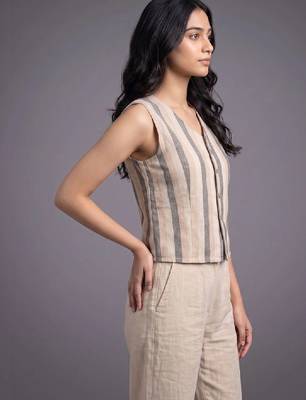 Women striped kurta 2