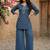 Women paisley printed thread work kurta