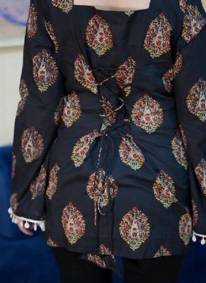 Women ethnic motifs printed kurta 2
