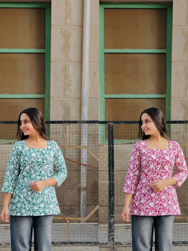 Women floral printed indie florals kurta