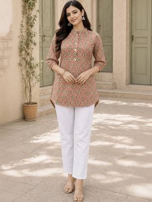 Women floral printed kurta 1