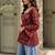 Women printed flared sleeves kurta