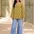 Women ethnic motifs printed flared sleeves kurta