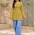 Women ethnic motifs printed flared sleeves kurta