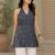 Women geometric printed halter neck kurta