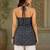 Women geometric printed halter neck kurta