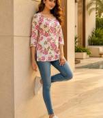Women floral printed floral kurta