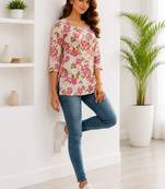 Women floral printed floral kurta