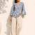 Women floral printed flared sleeves floral kurta