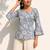 Women floral printed flared sleeves floral kurta