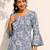 Women floral printed flared sleeves floral kurta