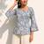 Women floral printed flared sleeves floral kurta