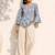 Women floral printed flared sleeves floral kurta