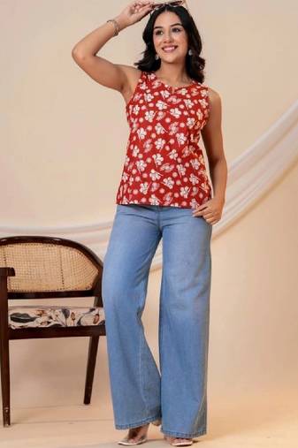 Women floral printed floral kurta