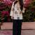 Women floral printed flared sleeves mirror work floral kurta