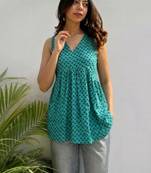 Women ethnic motifs printed indie prints kurta