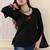 Women embellished flared sleeves thread work handloom kurta