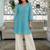 Women ethnic motifs embroidered thread work georgette kurta
